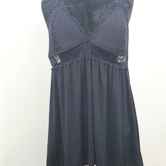 Daisy Fuentes Other - Daisy Fuentes Women  Chemise Teddy Babydoll Soft Stretch Mother Day Black Sz 1X